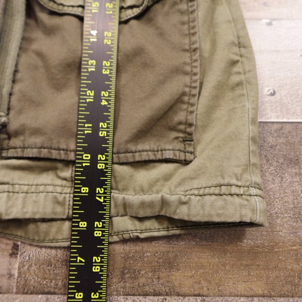 Hollister Jacket Women's extra small Army Green Waist Military Field Chore Coat - Picture 5 of 13